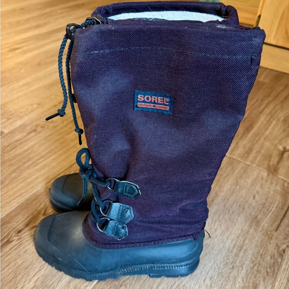SOREL Kaufman Snowcap Tall Women's 8 Winter Boots Waterproof Insulated Snow Boot